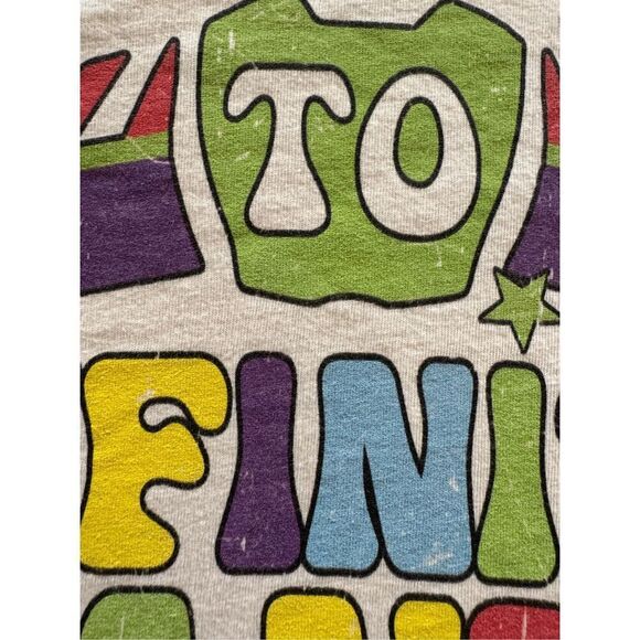 Small cream Toy Story Buzz Lightyear Etsy To Infinity & Beyond t-shirt Disney te - Picture 4 of 5